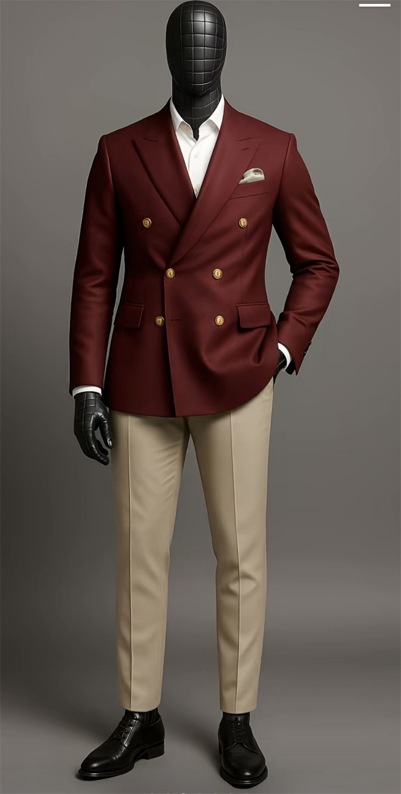 Men Formal Wear Brown - Brown Men Suit Set 2 Piece