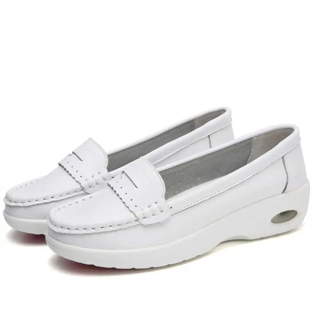 Thick Sole Slipon White Traine - Men'S Health Formal Wear ulasan dan harga