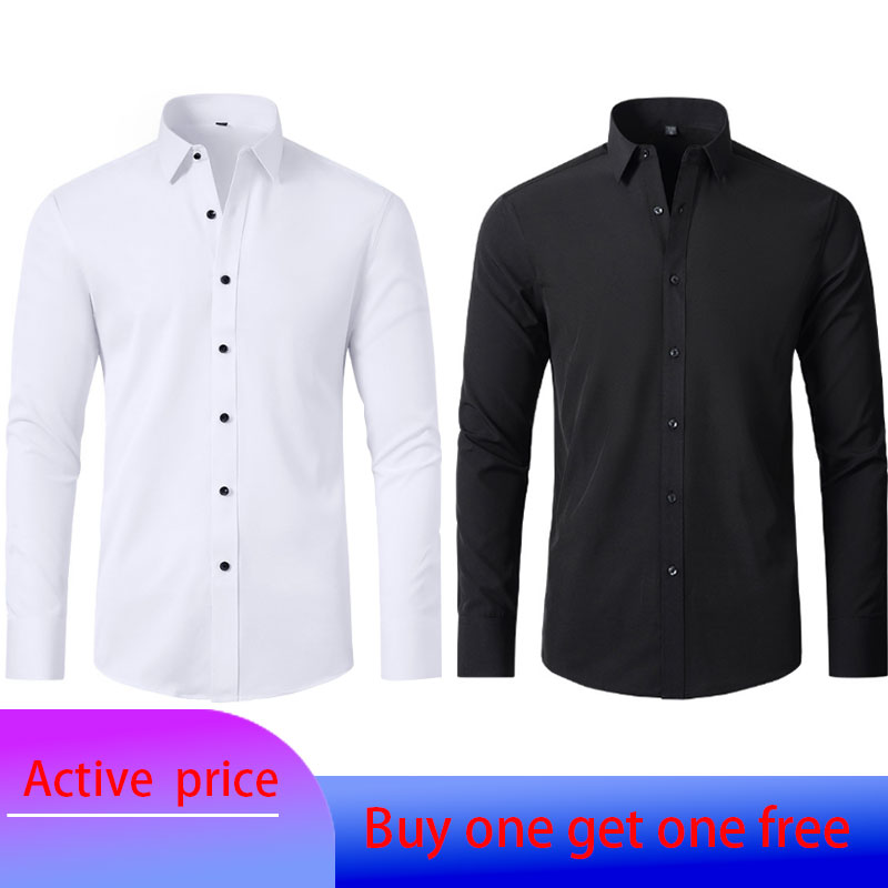 6XL Men's fashion long-sleeved - Large Men Formal Wear ulasan dan harga