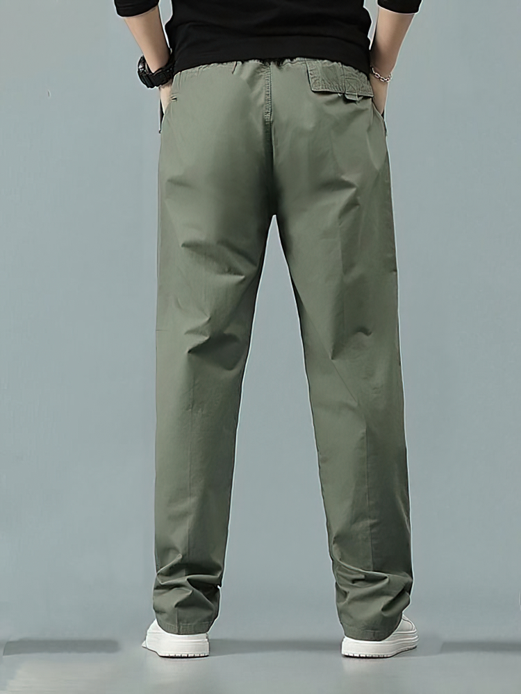 100% Cotton Straight Casual Pa - Men Formal Wear Office ulasan dan harga