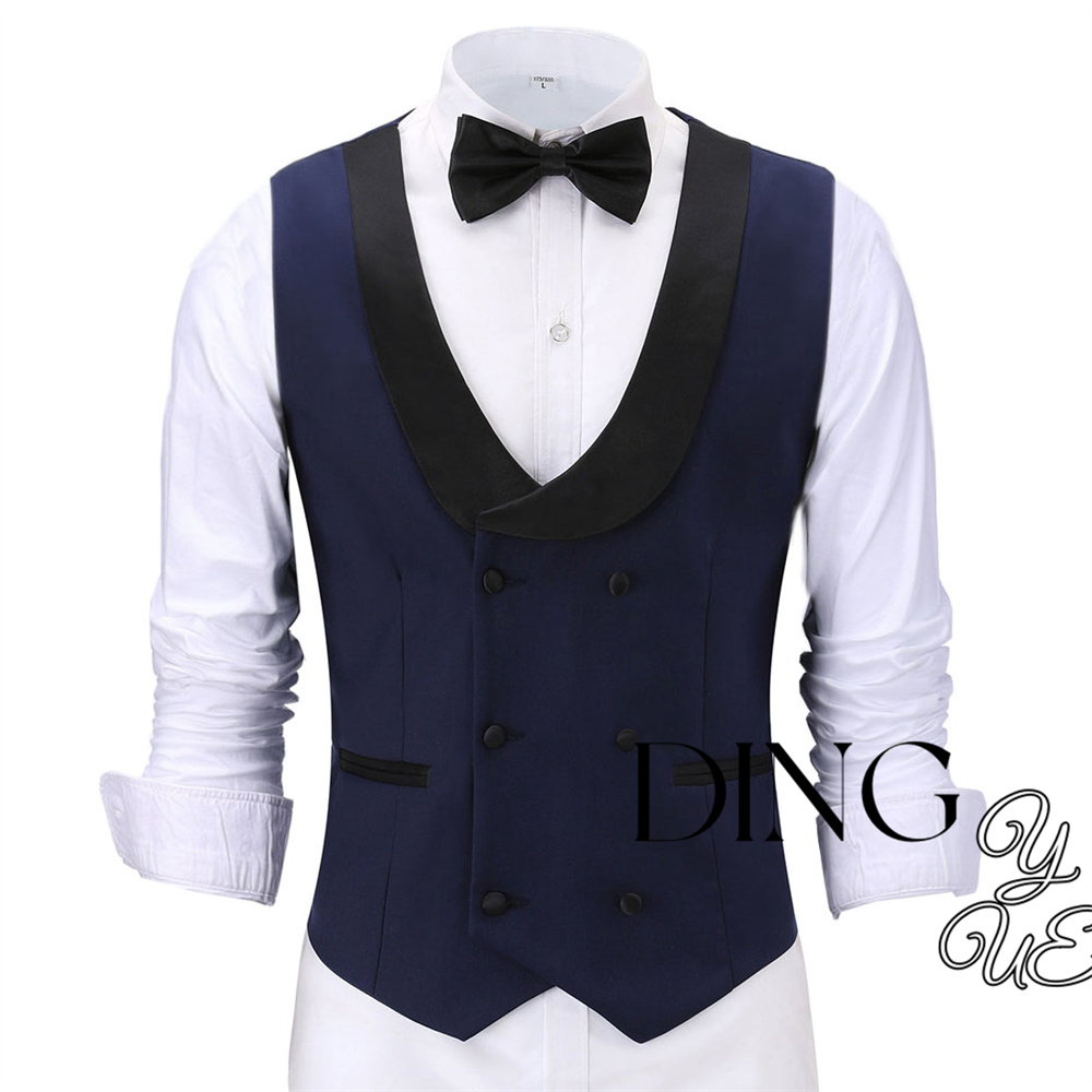 Casual Double Breasted Fashion - Formal Vest Waistcoat ulasan dan harga