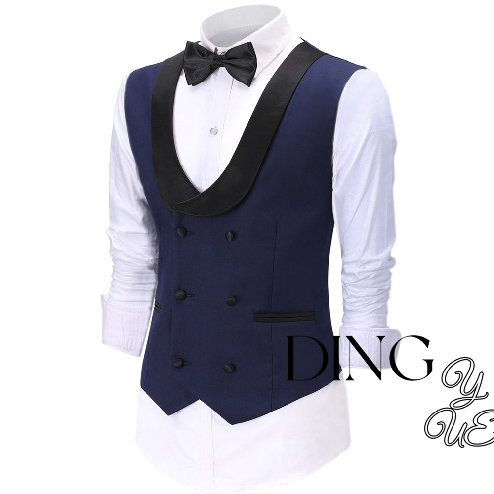Casual Double Breasted Fashion - Formal Vest Waistcoat ulasan dan harga
