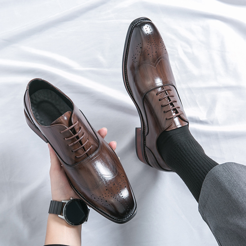 Classic Italy Pointed Toe Leat - Men'S Luxury Formal Wear ulasan dan harga