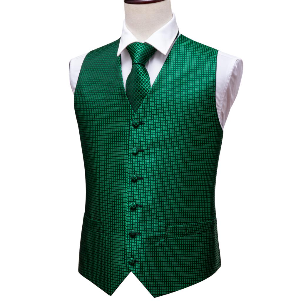 Green Suit Vest Men Paisley Wa - Formal Vest Waistcoat ulasan dan harga