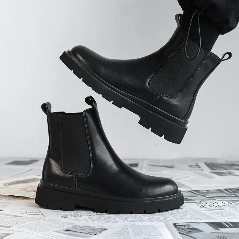 Men's Leather High-top Chelsea - Men'S Formal Wear Trends 2025 ulasan dan harga
