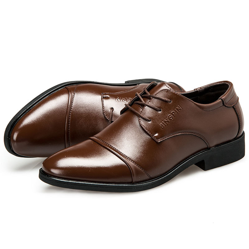 Large-sized men's leather shoe - Large Men Formal Wear ulasan dan harga