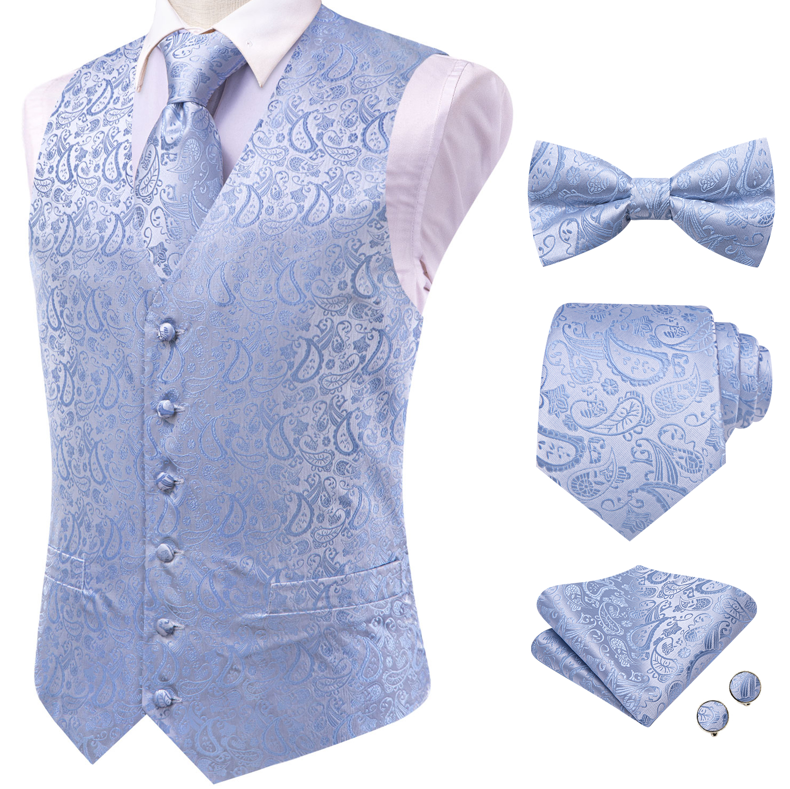 Men's Formal Tuxedo Vest - Pai - Formal Vest Waistcoat ulasan dan harga