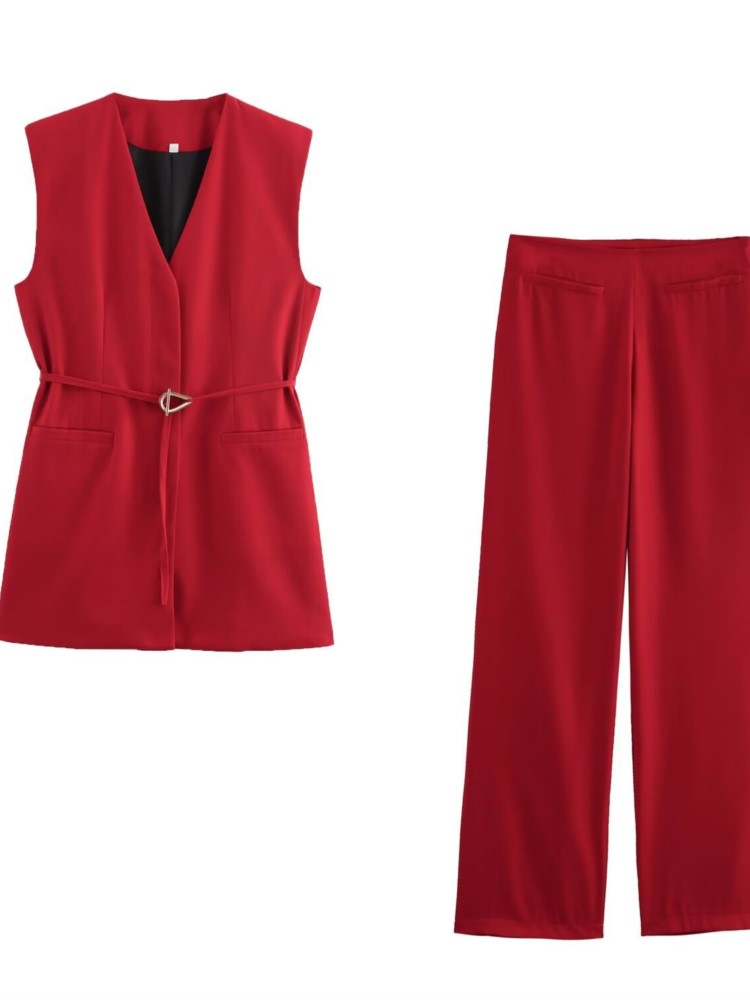 Ladies Solid Color Two Piece S - Formal Vest Waistcoat ulasan dan harga