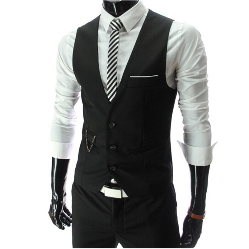 2025 New Grey Dress Vests Slim - Formal Vest Waistcoat ulasan dan harga