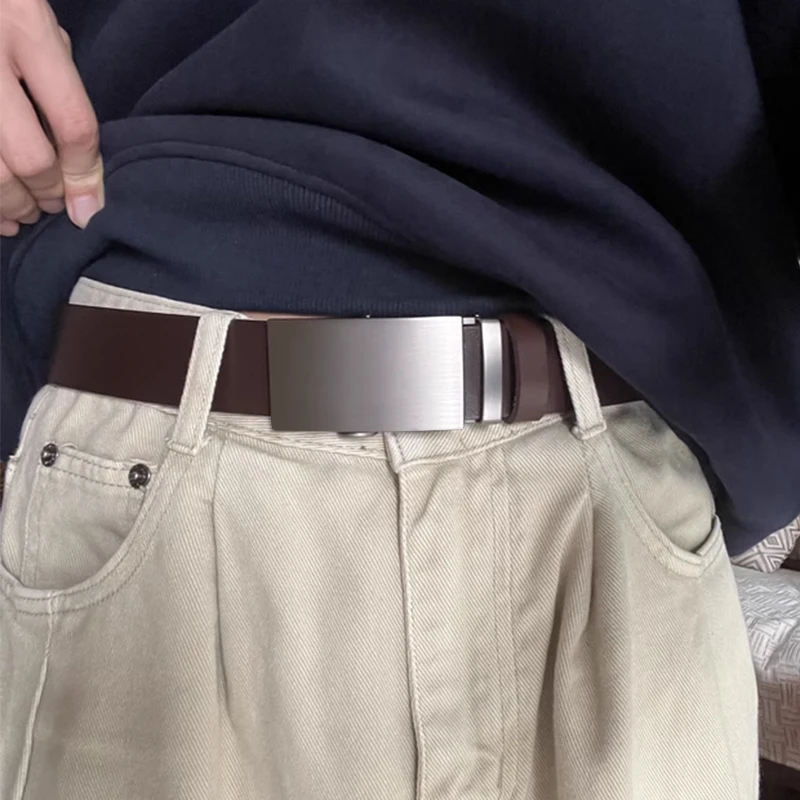 Genuine Leather Belt for Men,  - Men Formal Wear With Jeans ulasan dan harga