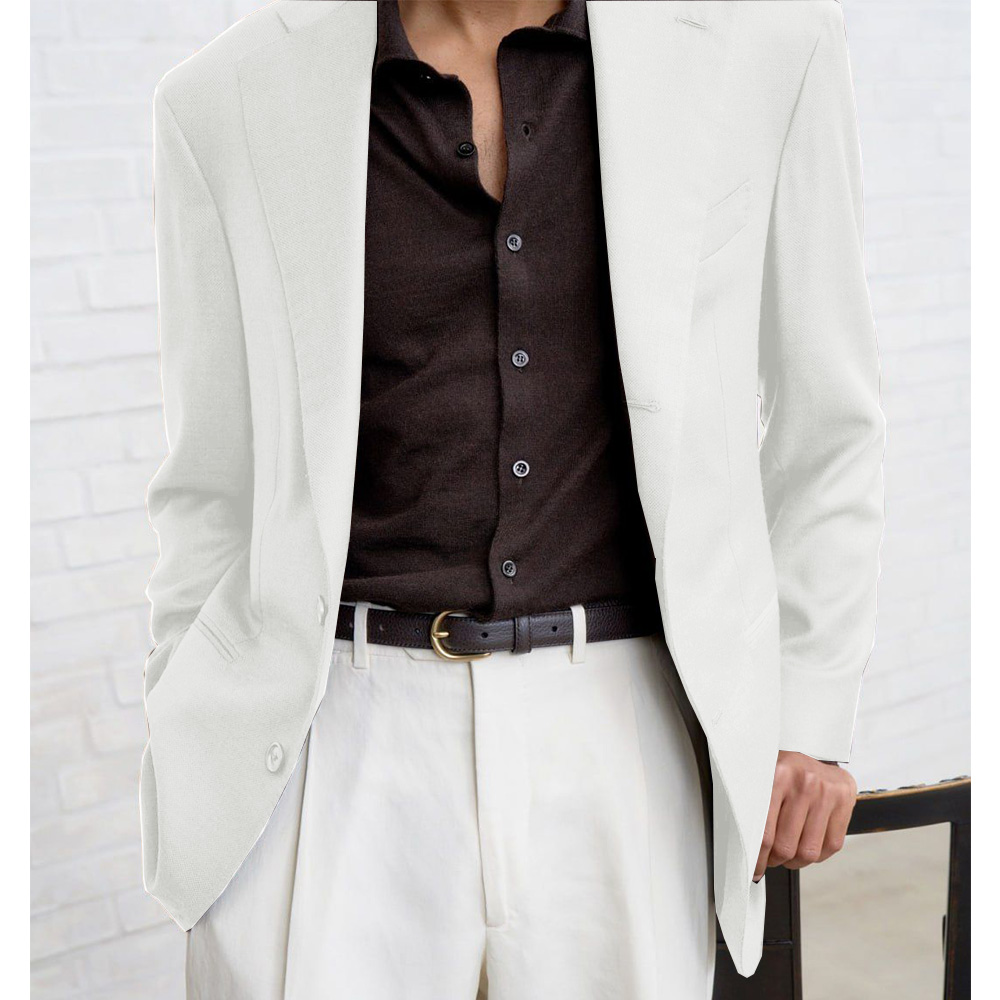 Men Suit Jacket Single Breaste - Men Formal Wear Office ulasan dan harga