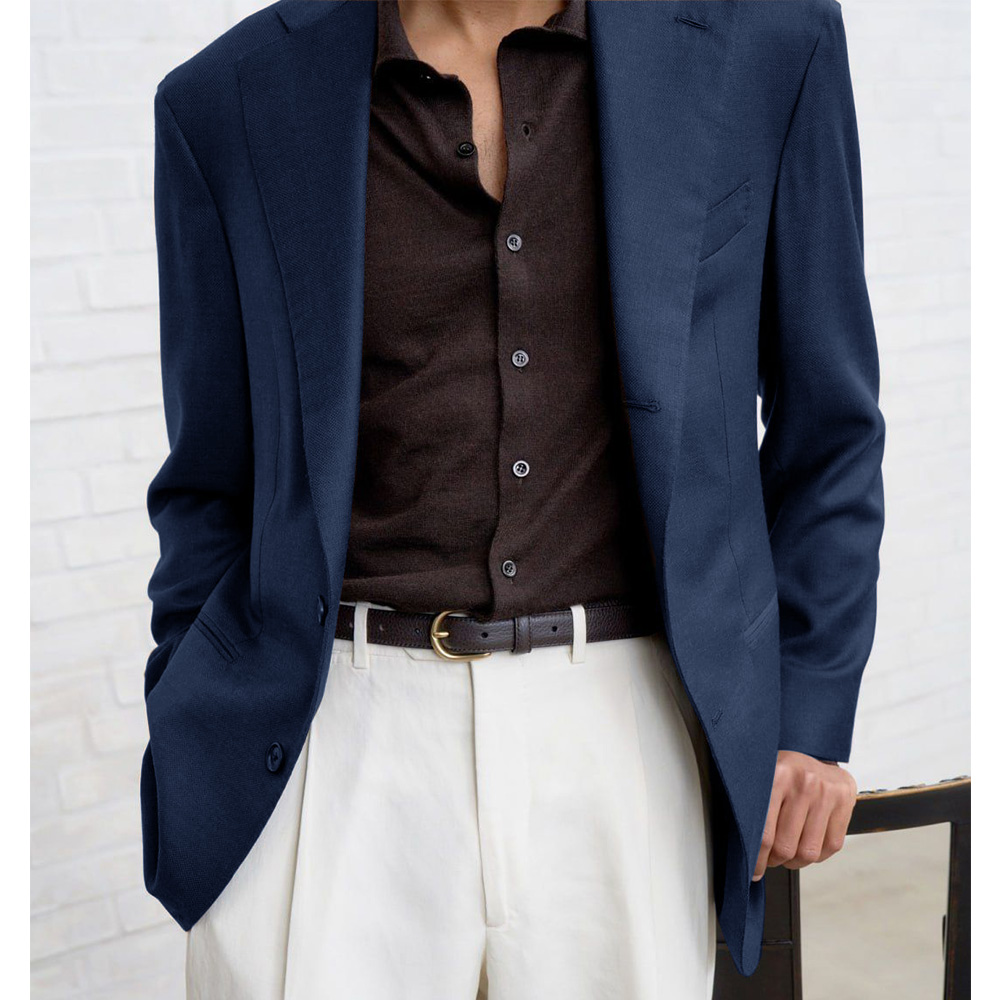Men Suit Jacket Single Breaste - Men Formal Wear Office ulasan dan harga