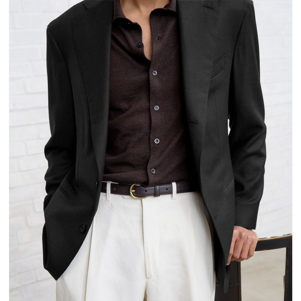 Men Suit Jacket Single Breaste - Men Formal Wear Office ulasan dan harga