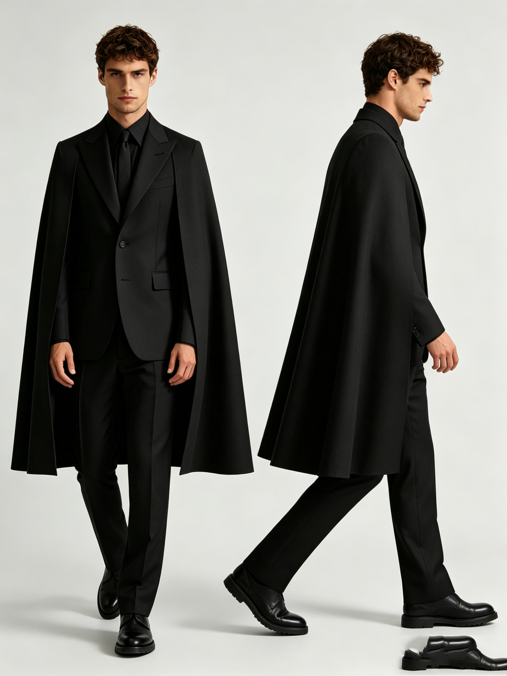 Designer Black Wrap Men Suit S - Men Formal Wear Design ulasan dan harga