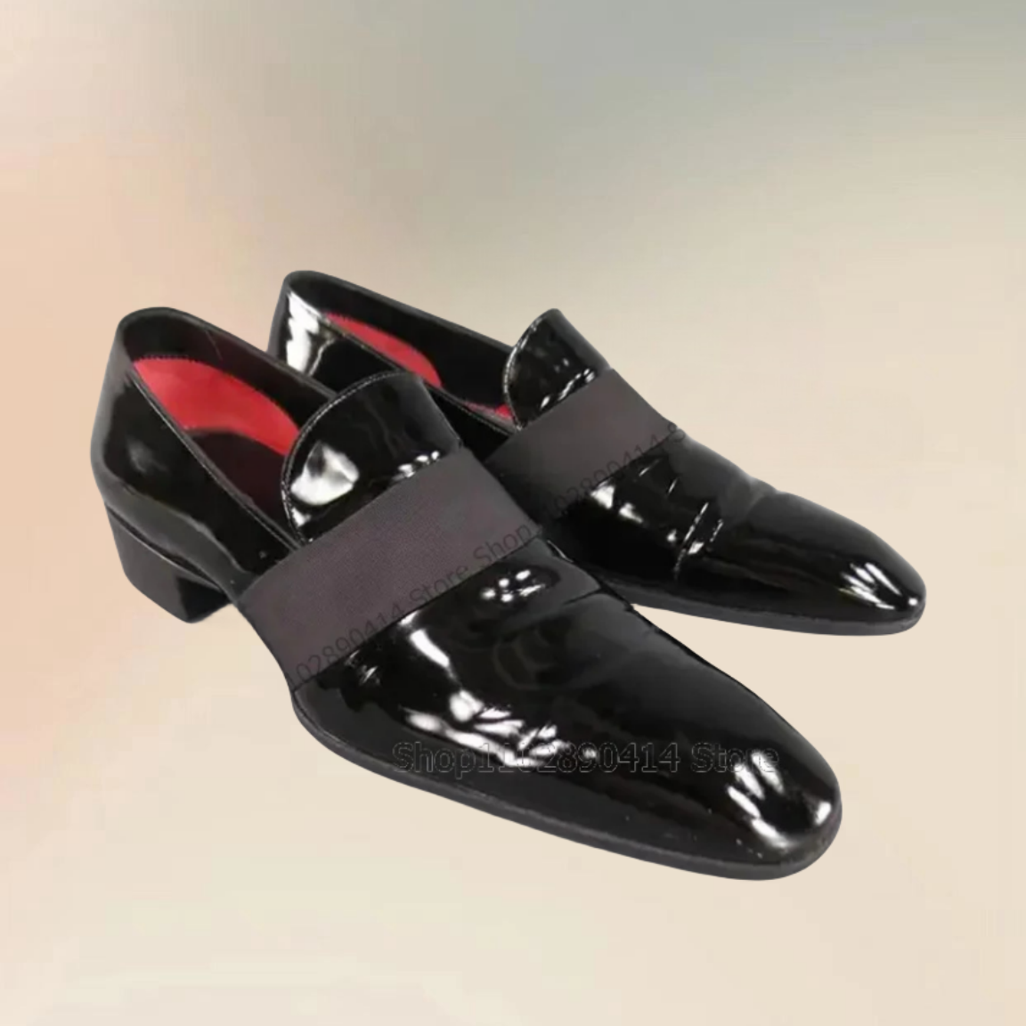 Black Patent Leather Riband De - Men'S Luxury Formal Wear ulasan dan harga