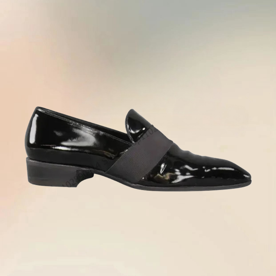 Black Patent Leather Riband De - Men'S Luxury Formal Wear ulasan dan harga