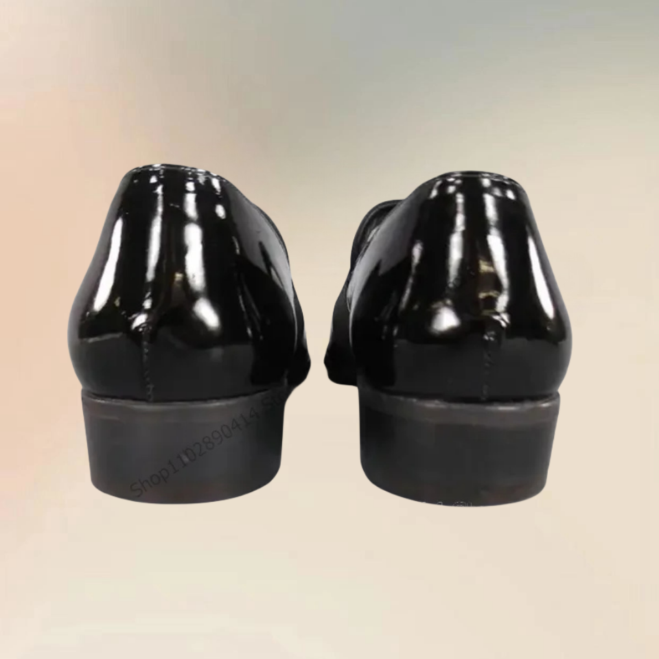 Black Patent Leather Riband De - Men'S Luxury Formal Wear ulasan dan harga