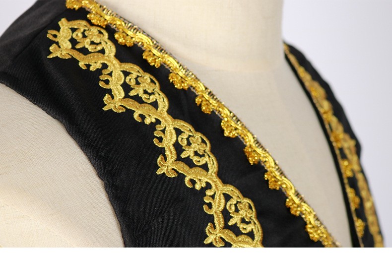 Men's European Style Gold Embe - Formal Vest Waistcoat ulasan dan harga