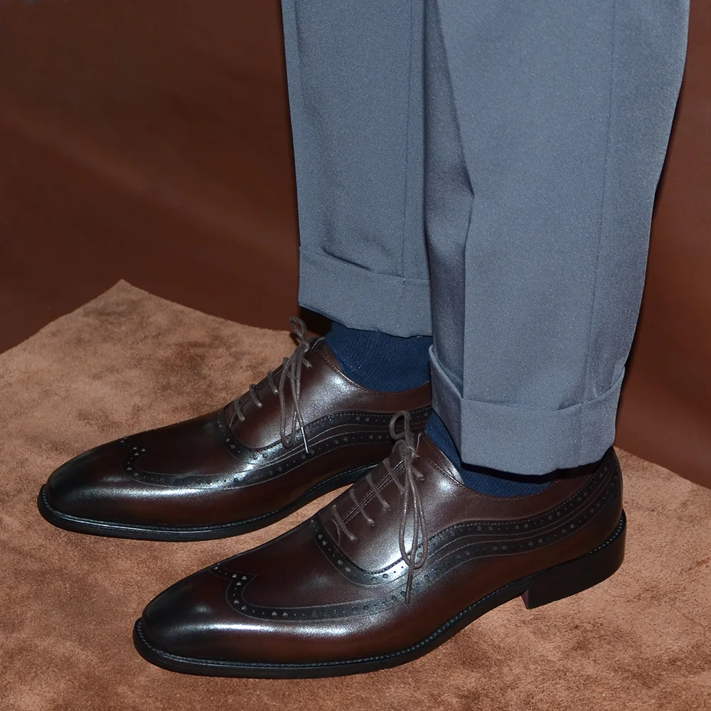 Luxury Mens Wingtip Oxford Dre - Men'S Luxury Formal Wear ulasan dan harga