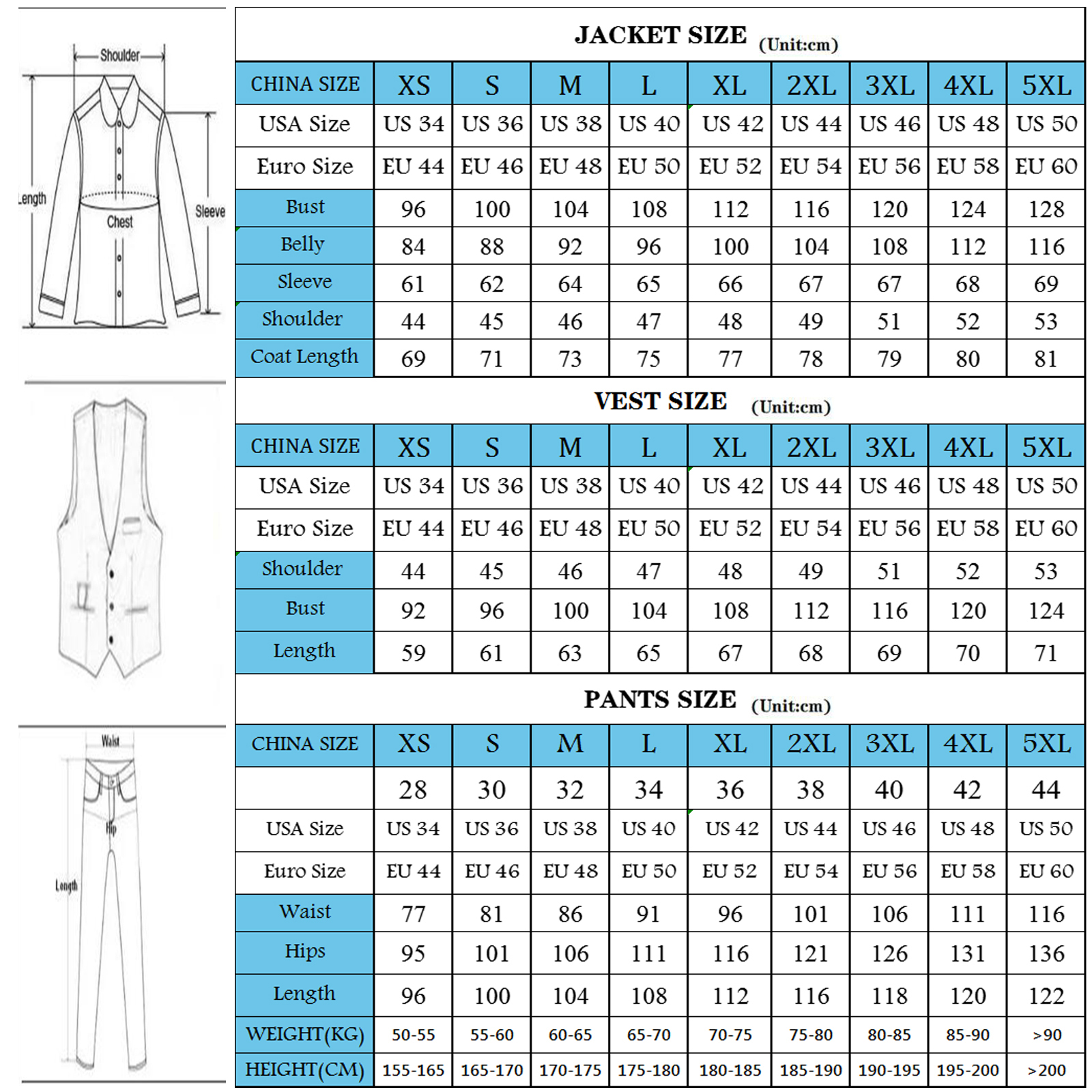 Customized 3 Pieces Suits Men  - Men'S Luxury Formal Wear ulasan dan harga