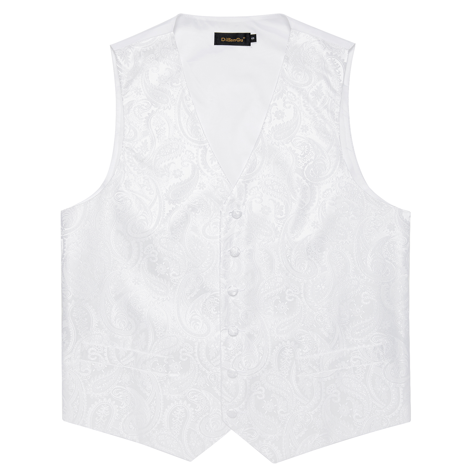 Pure White Wedding Vest for Ma - Formal Vest Waistcoat ulasan dan harga