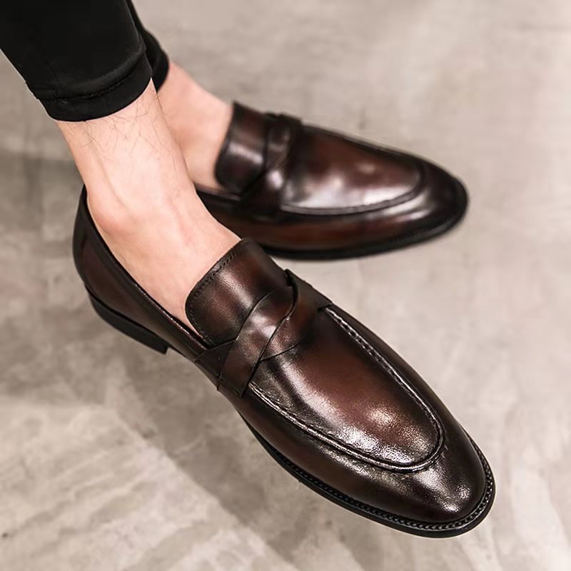 Formal Shoes Men Leather Offic - Men'S Luxury Formal Wear ulasan dan harga