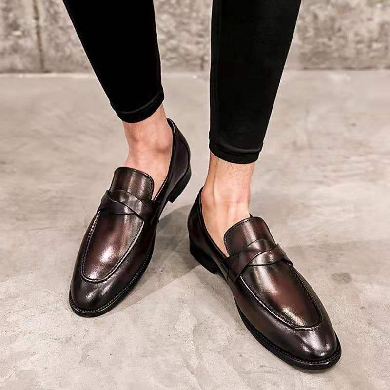 Formal Shoes Men Leather Offic - Men'S Luxury Formal Wear ulasan dan harga