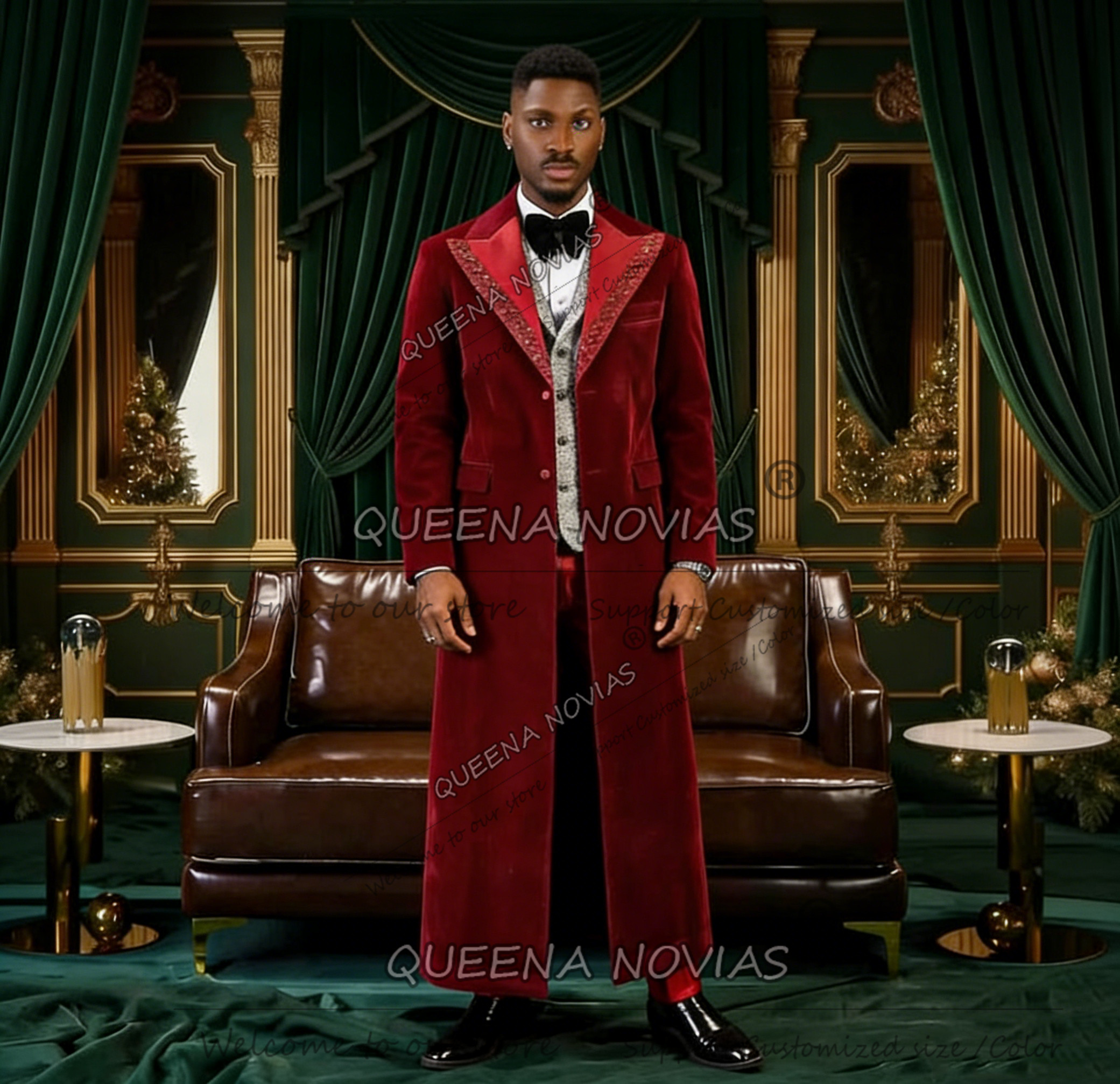 Unique Design Men Suit Long Cu - Men Formal Wear Design ulasan dan harga