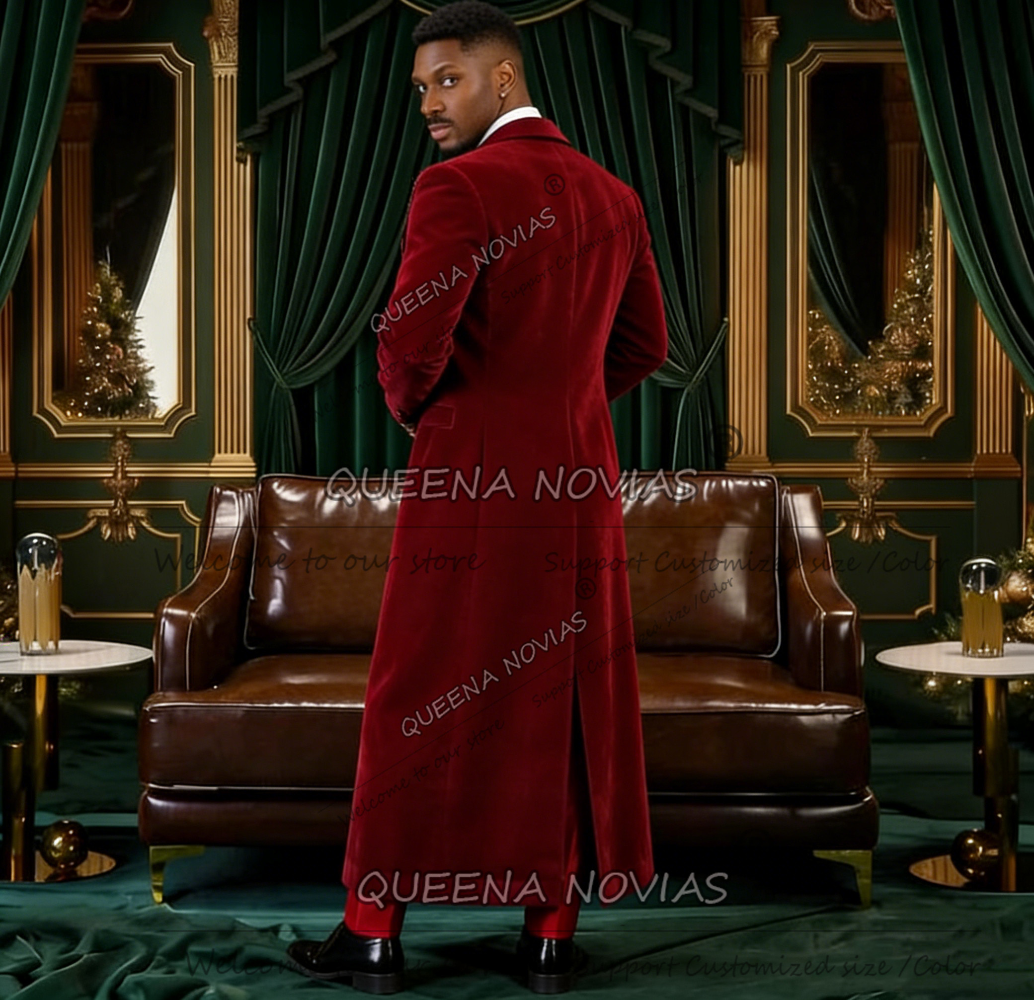 Unique Design Men Suit Long Cu - Men Formal Wear Design ulasan dan harga