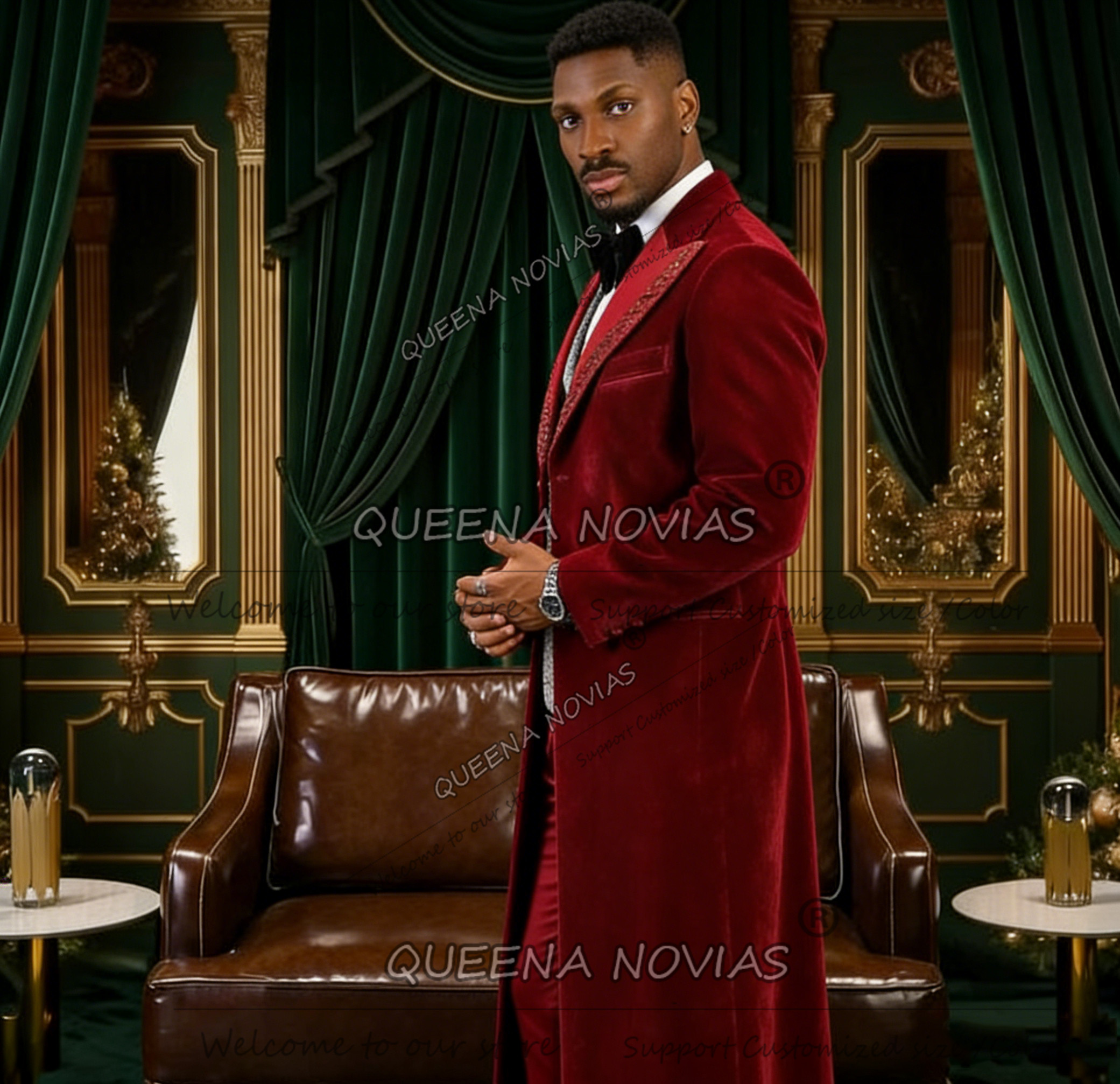 Unique Design Men Suit Long Cu - Men Formal Wear Design ulasan dan harga