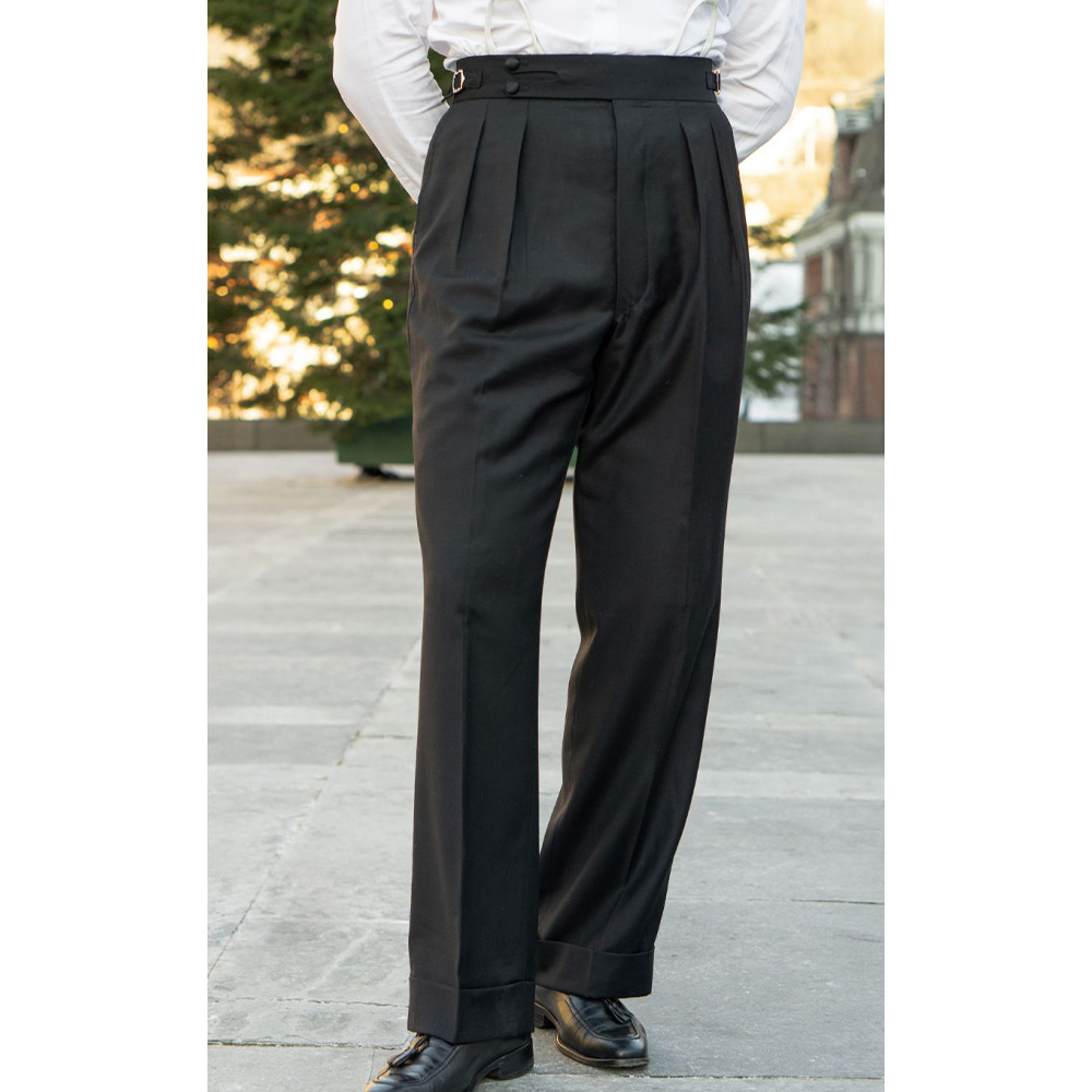 Mens Suit Pants Trousers Class - Men Formal Wear Office ulasan dan harga