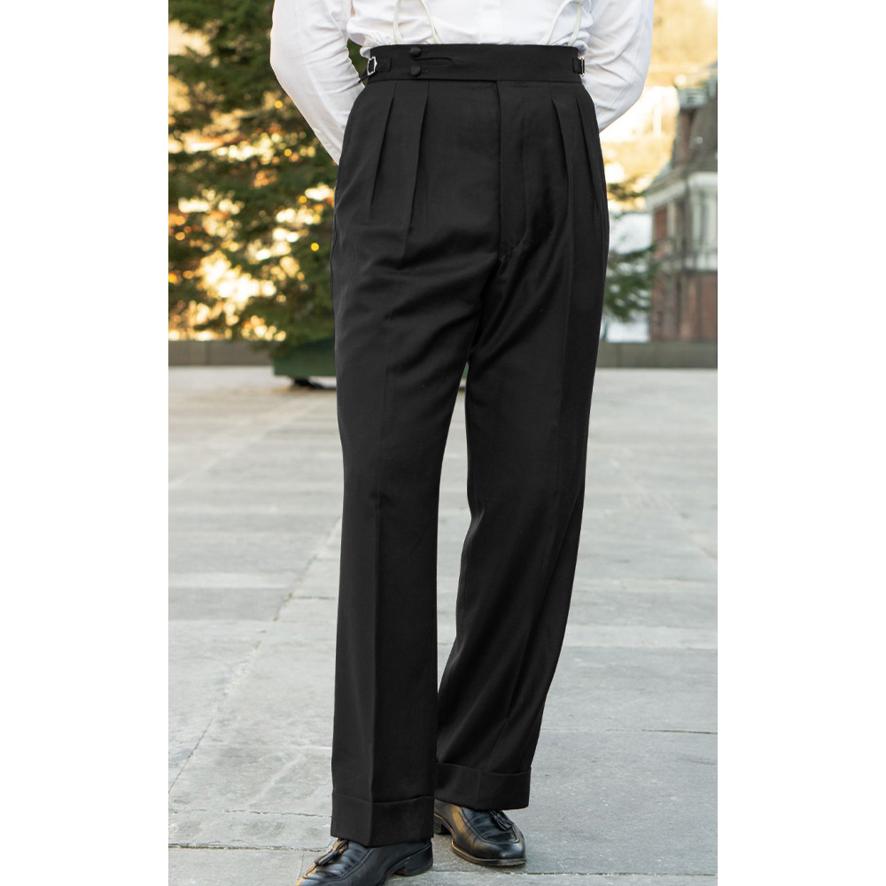 Mens Suit Pants Trousers Class - Men Formal Wear Office ulasan dan harga