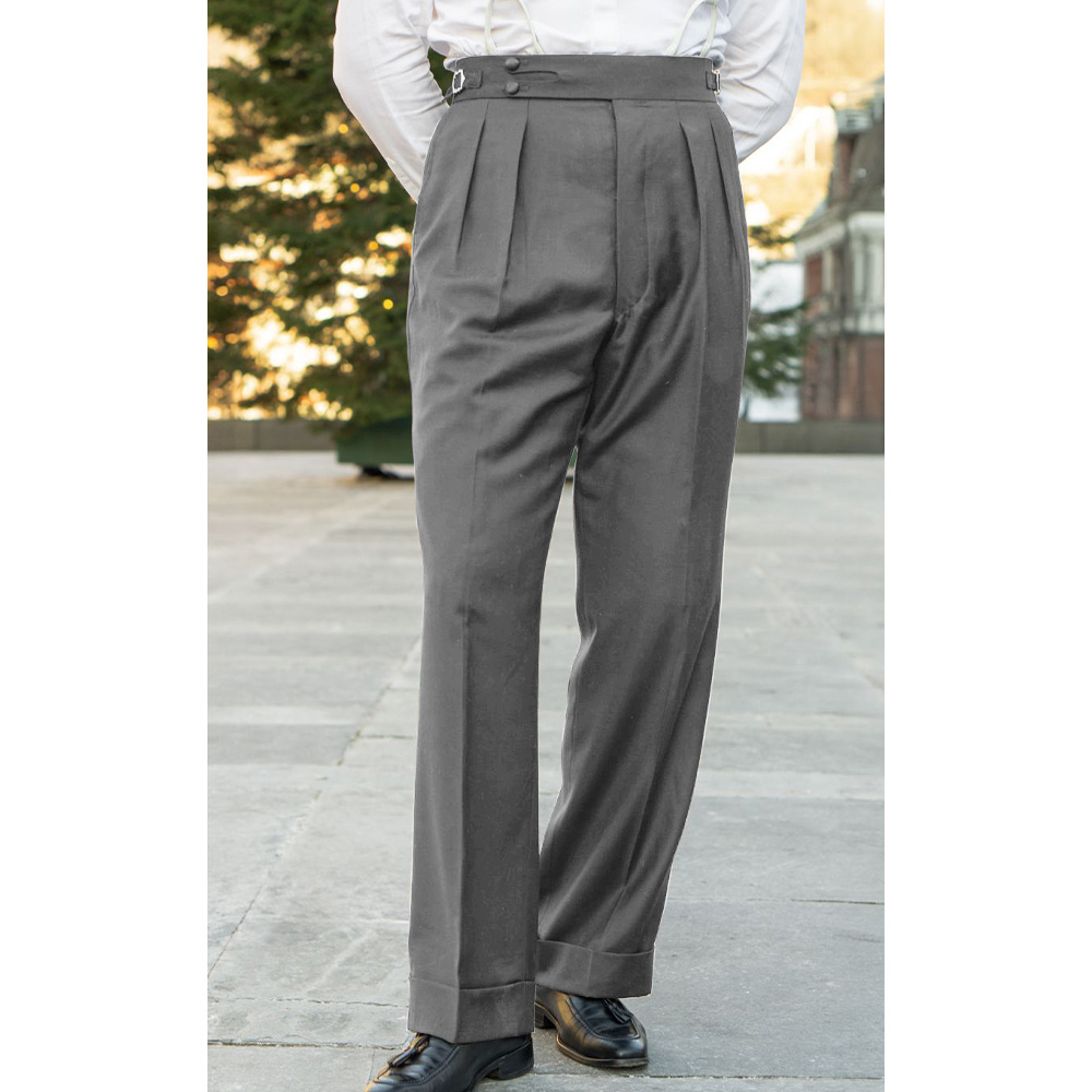 Mens Suit Pants Trousers Class - Men Formal Wear Office ulasan dan harga