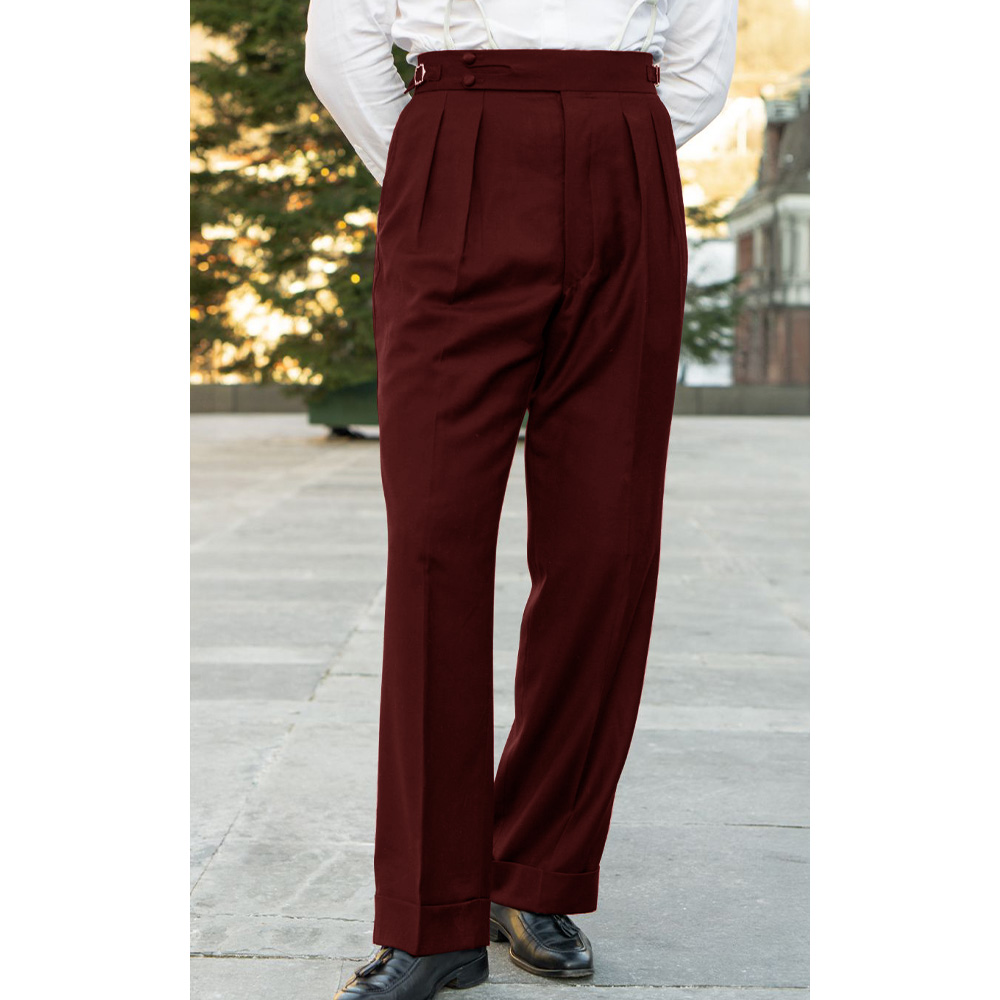 Mens Suit Pants Trousers Class - Men Formal Wear Office ulasan dan harga